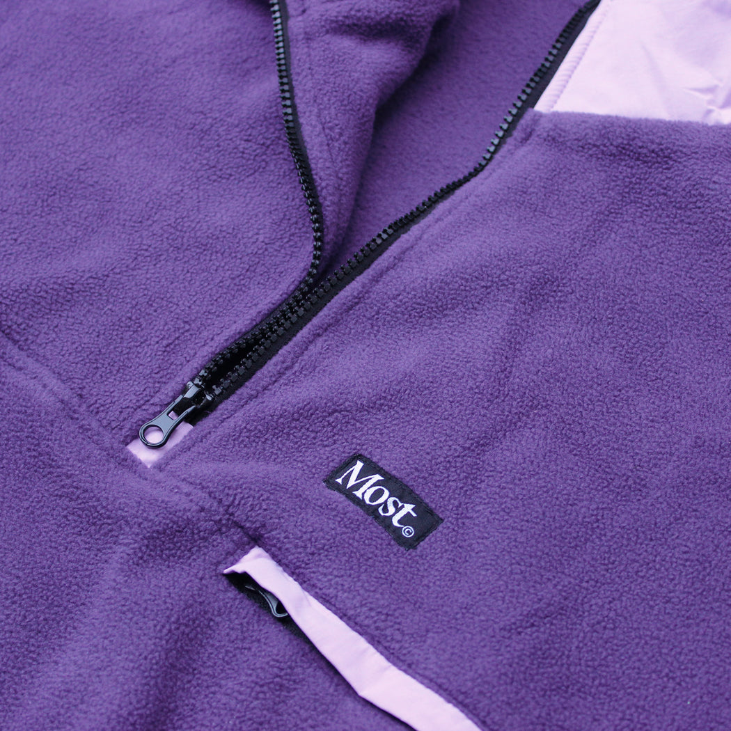purple fleece pullover