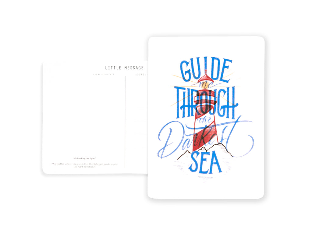 Postcard Calligraphy and Typography Lettering using Digital Artwork by C.J. Amaya