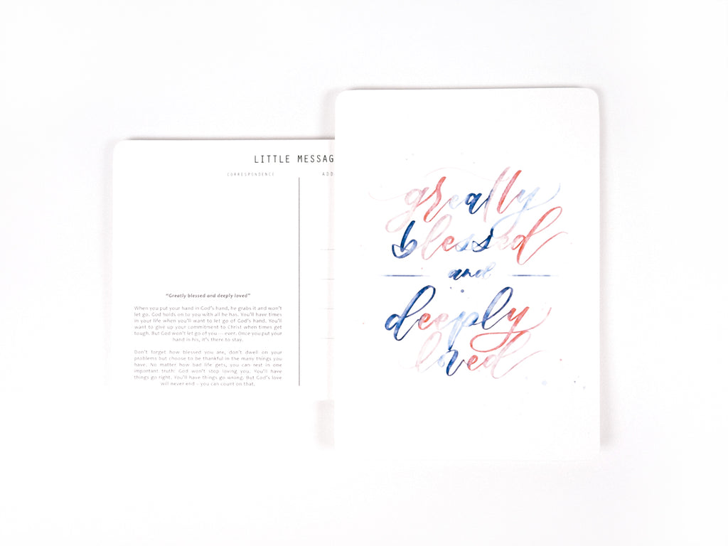 J & Co Foundry Postcard with watercolour Calligraphy Artwork by Weiqi Tan Ciera