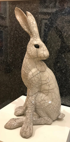 Large Turning Hare Sculpture by Paul Jenkins