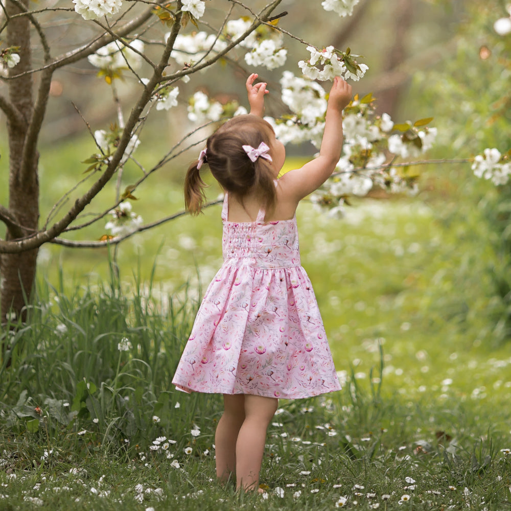 Native pink sunny day dress – Twinkle Star Designs