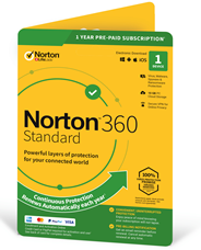 NEW Norton 360 STANDARD 2019 1 Device