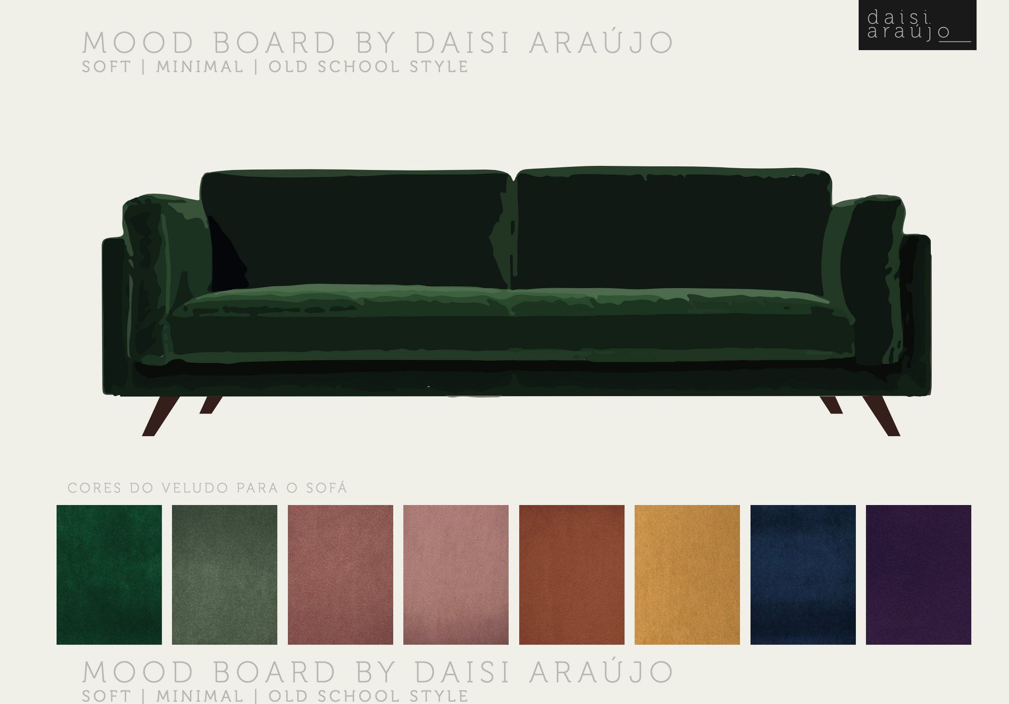 Maria Luisa sofa by Daisi Araújo