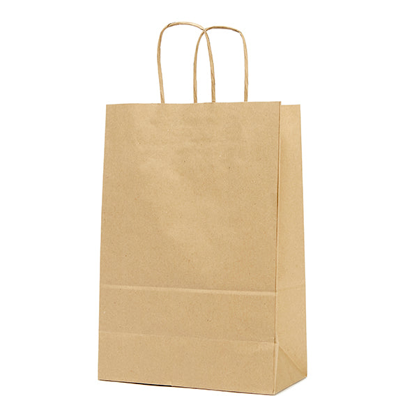 BOLSA ASAS 20+10x29 NATURAL KRAFT (250 UNIDADES)