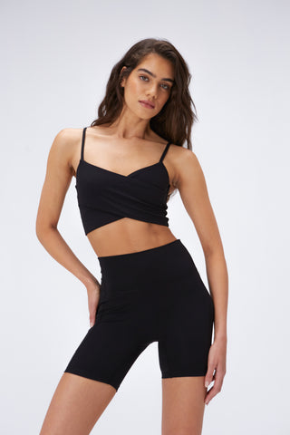 Ultimate V Waist Black High Waisted Leggings