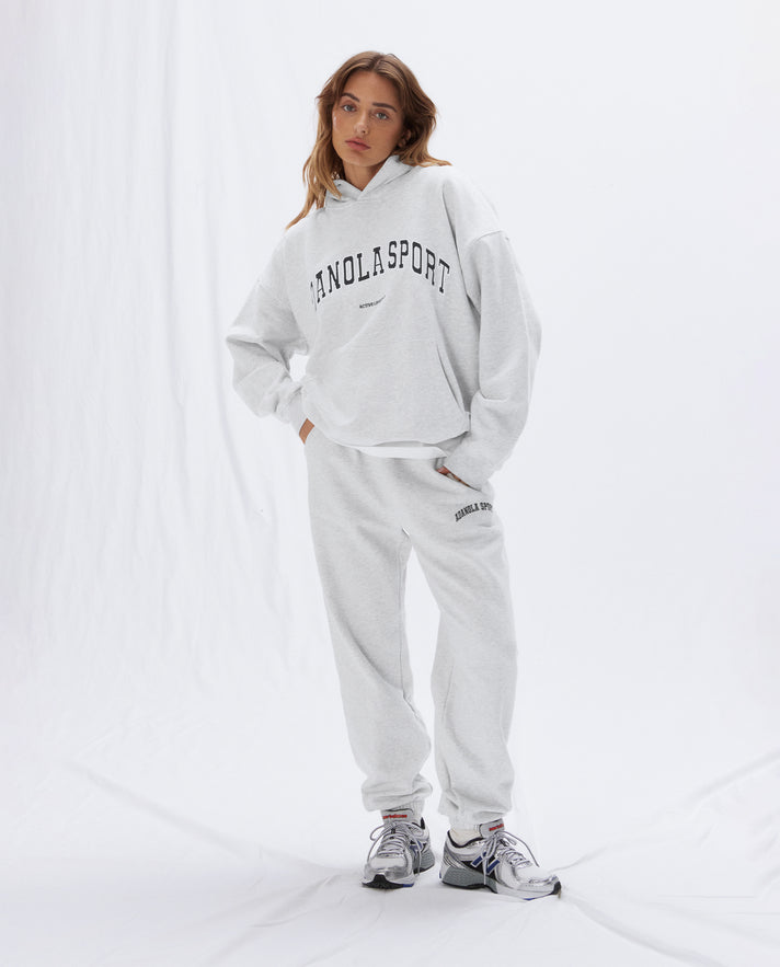 Women's sweatpants PLR070 - light grey melange