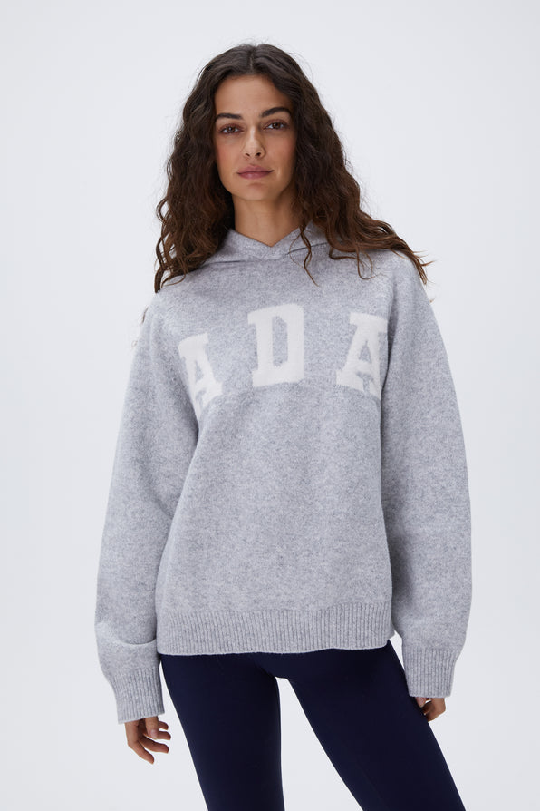 ADA' Knit Sweatshirt - Light Grey | Adanola