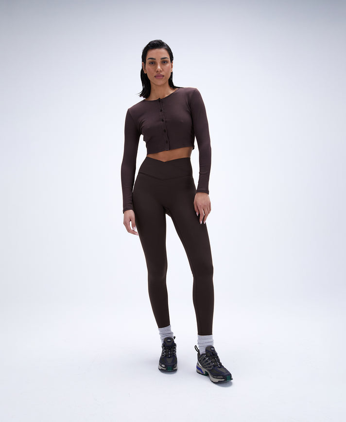 Navonella Forest - High Waisted Leggins With V Cut