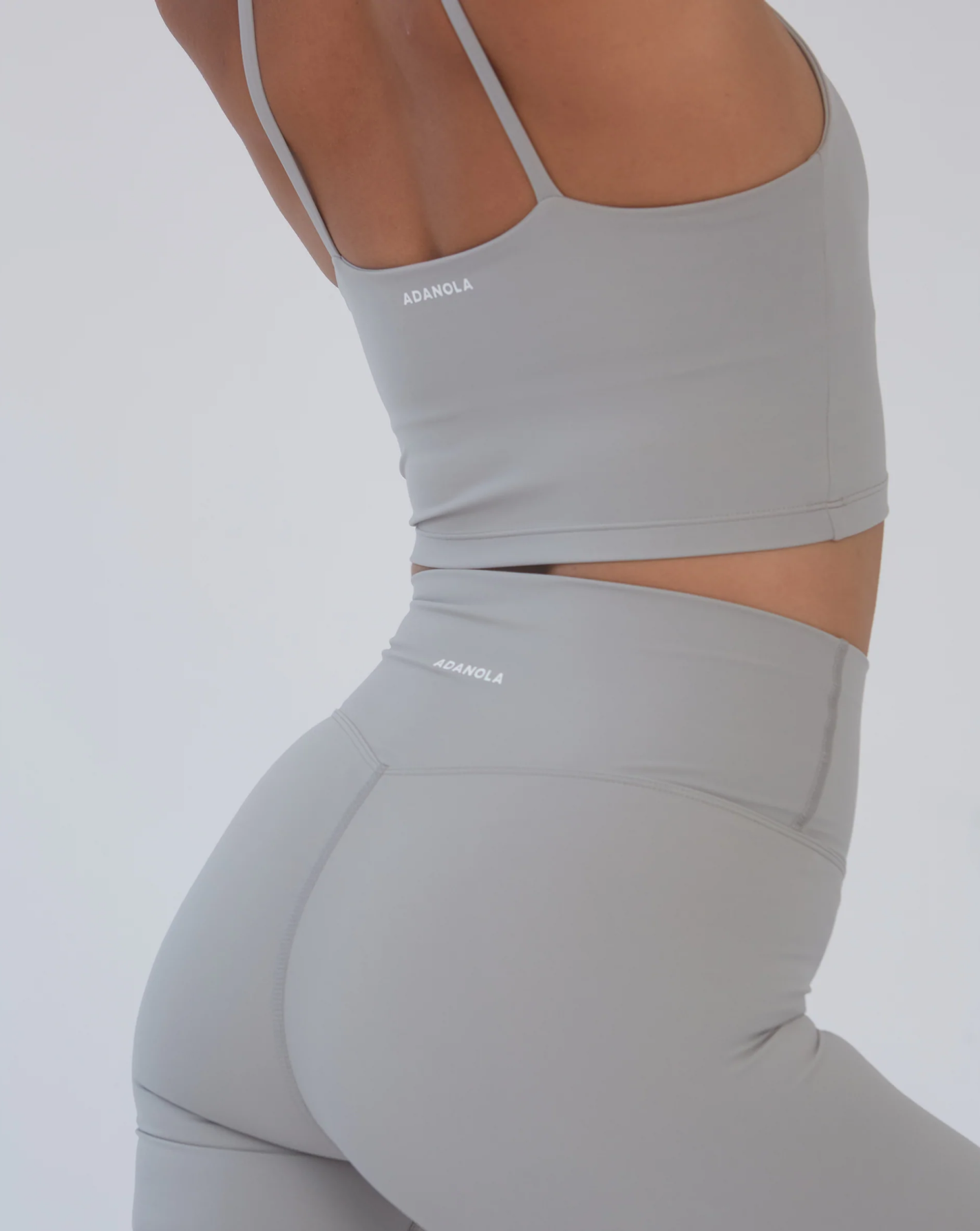ADANOLA Ultimate High-rise Stretch-woven leggings X in Grey