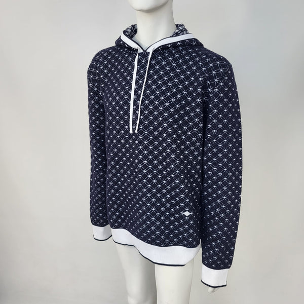 Louis Vuitton Single-Breasted Pont Neuf Jacket White Black Navy. Size 44