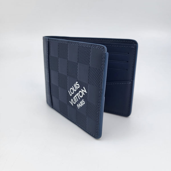 Louis Vuitton Slender Wallet Blue Damier Graphite