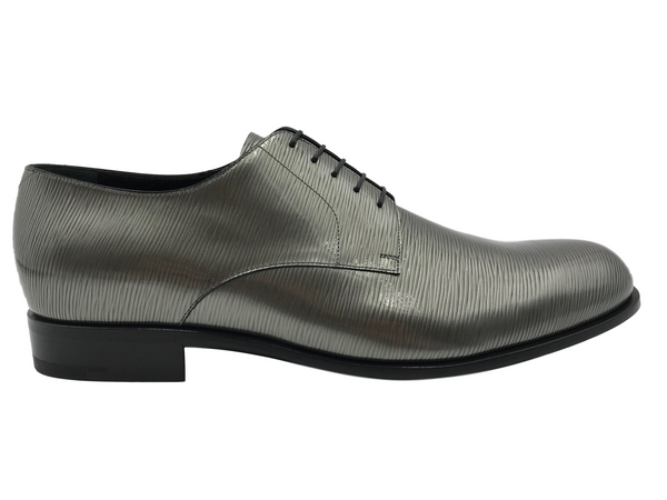 Louis Vuitton Men's Navy Leather Voltaire Derby Shoes size 8 US / 7 LV