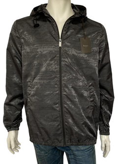 Berluti Men's Black Polyamide Scritto B-Way Blouson Jacket