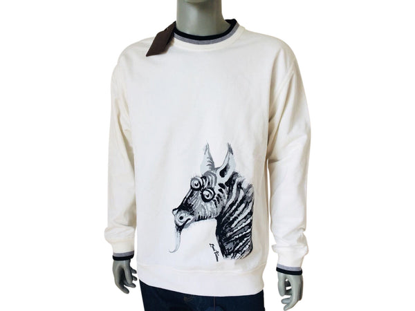 Louis Vuitton Men's Studio Crewneck Sweater Wool Print 21675846
