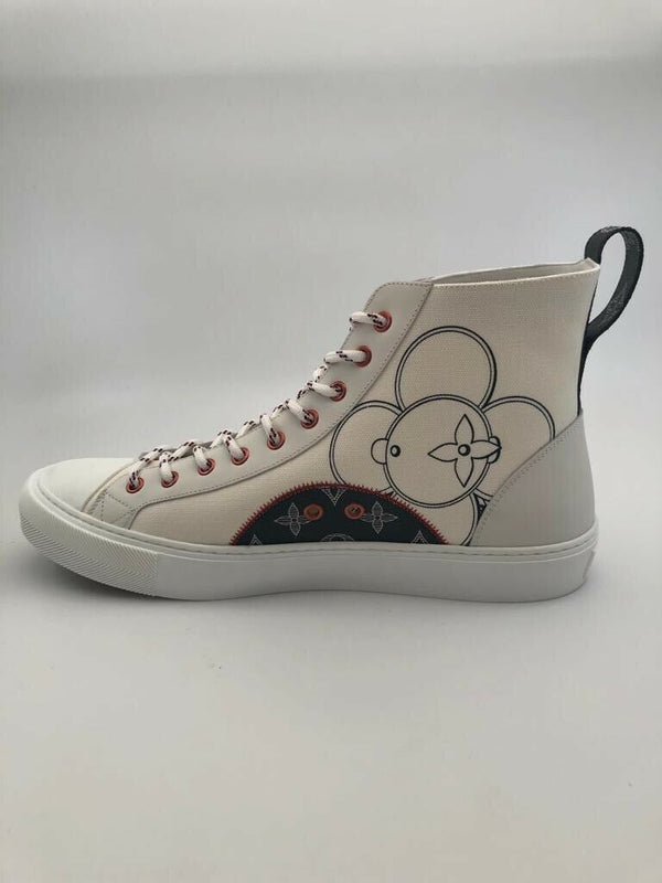 LOUIS VUITTON Monogram Eclipse Glazed Trocadero Richelieu Sneakers