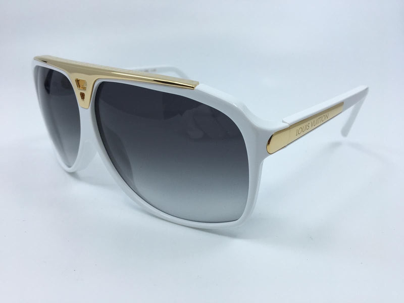 LOUIS VUITTON Evidence Sunglasses Z0351W White 217242