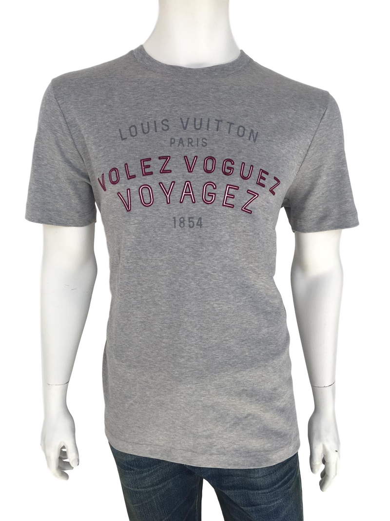 LOUIS VUITTON- VOLEZ VOGUEZ VOYAGEZ Tシャツ | www.fleettracktz.com