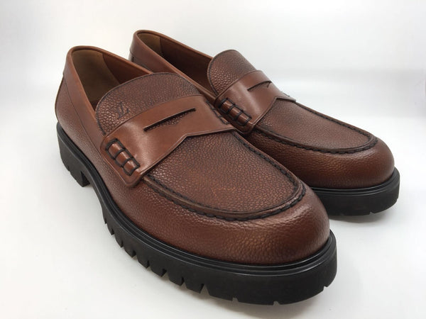 Louis Vuitton Men's Brown Leather Frontier Loafer – Luxuria & Co.