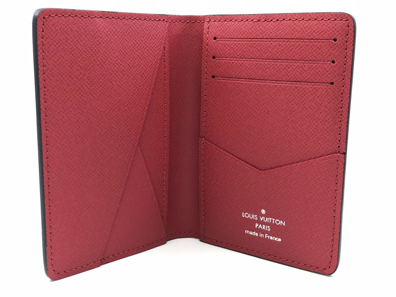 Louis Vuitton Men's Taiga Leather Pocket Organizer Card Holder M63408 ...