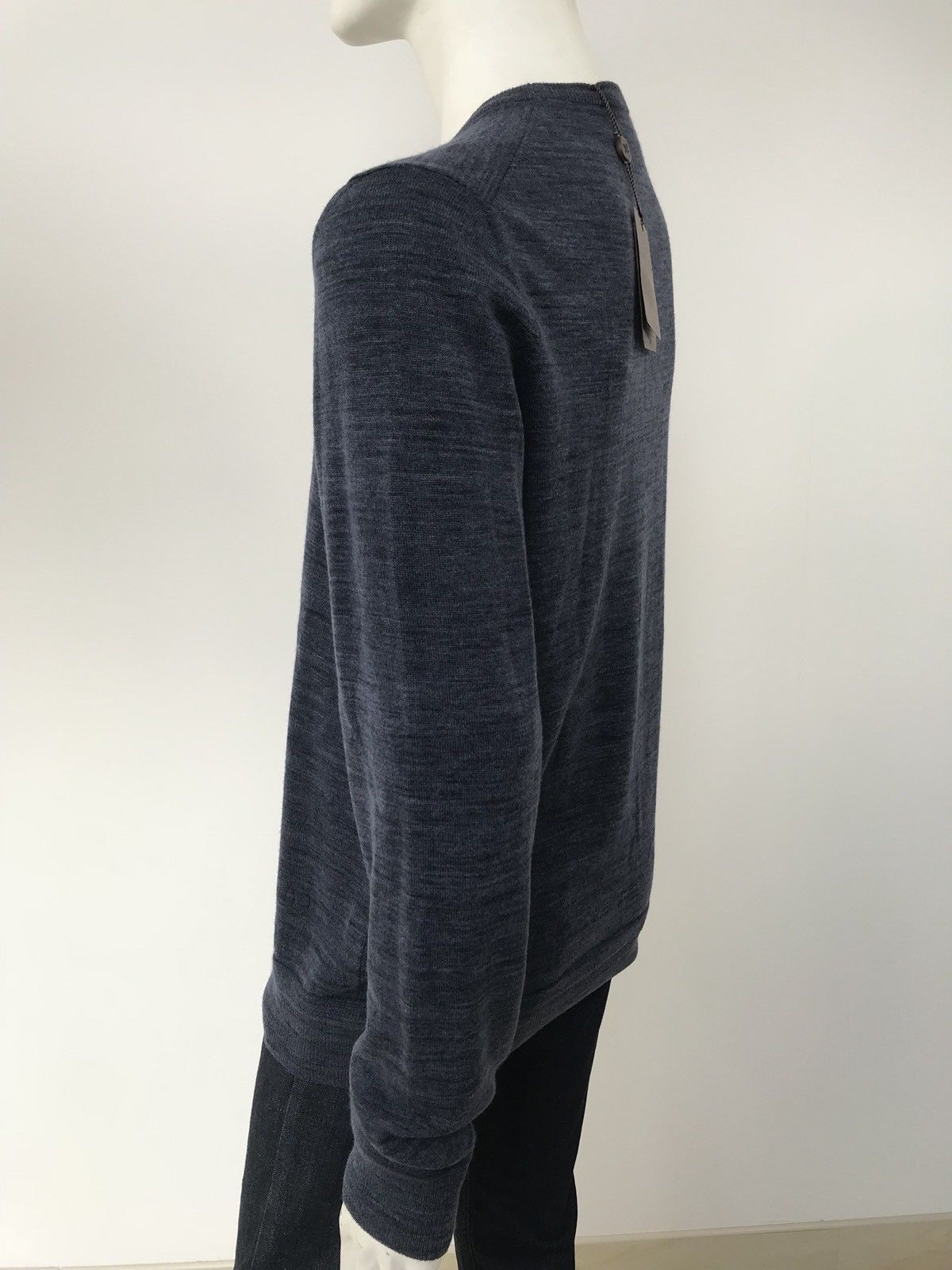Louis Vuitton Men's Blue Gray Cashmere Crewneck Sweater – Luxuria & Co.