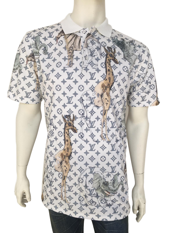 Louis Vuitton Chapman Brothers Monogram Silk Button Up Shirt