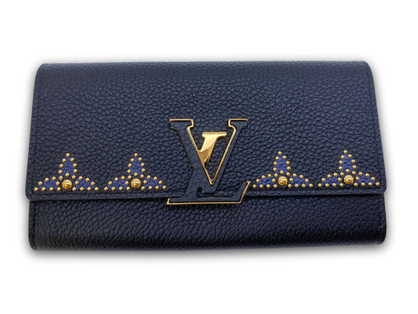 Louis Vuitton Women's Black Leather Capucines Sunny Wallet – Luxuria & Co.