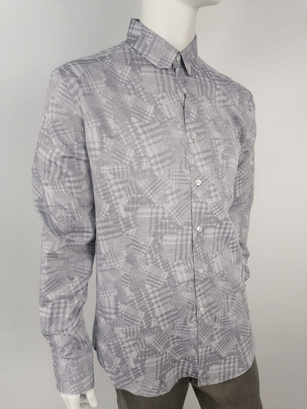 Louis Vuitton Men's 100% Cotton Blue & White Regular Fit Cloud Shirt –  Luxuria & Co.