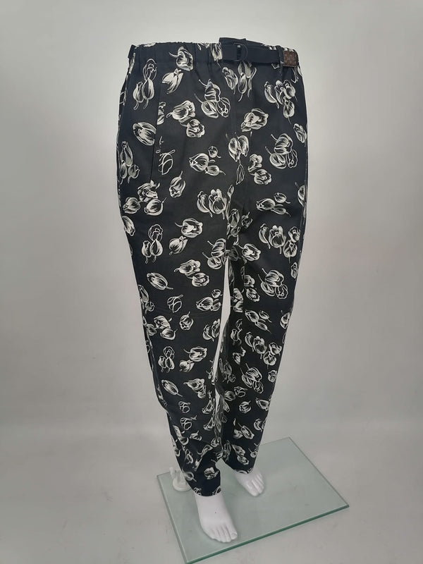 LOUIS VUITTON Vintage Graffiti Leggings 34 Pants Black Orange