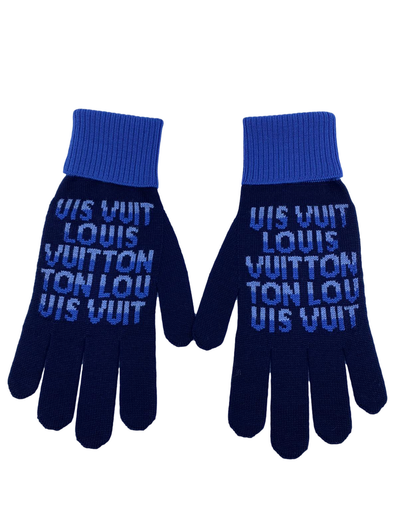 Louis Vuitton Damier Petit Damier Gloves NM 2020-21FW, Grey