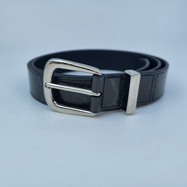 Louis Vuitton Men's Black & White Leather LV Millionaire 40 MM Reversible  Belt M0224S – Luxuria & Co.