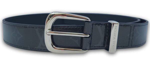 Louis Vuitton Men's Black Leather LV Prism 40 MM Belt M0166 – Luxuria & Co.