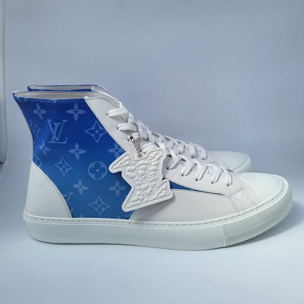 LOUIS VUITTON TATTOO SNEAKERS•* *TATTOO SNEAKER BOOT* *WHITE_BLUE*  AVAILABLE IN STORE NOW👟 “”*…