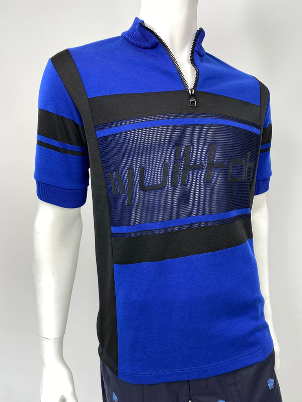 Men's Louis Vuitton FW21 Logo Long Sleeves Cycling Blue 1A5CE0