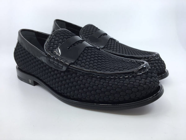 Louis Vuitton Black Mens Leather Major Loafer US11/10UK