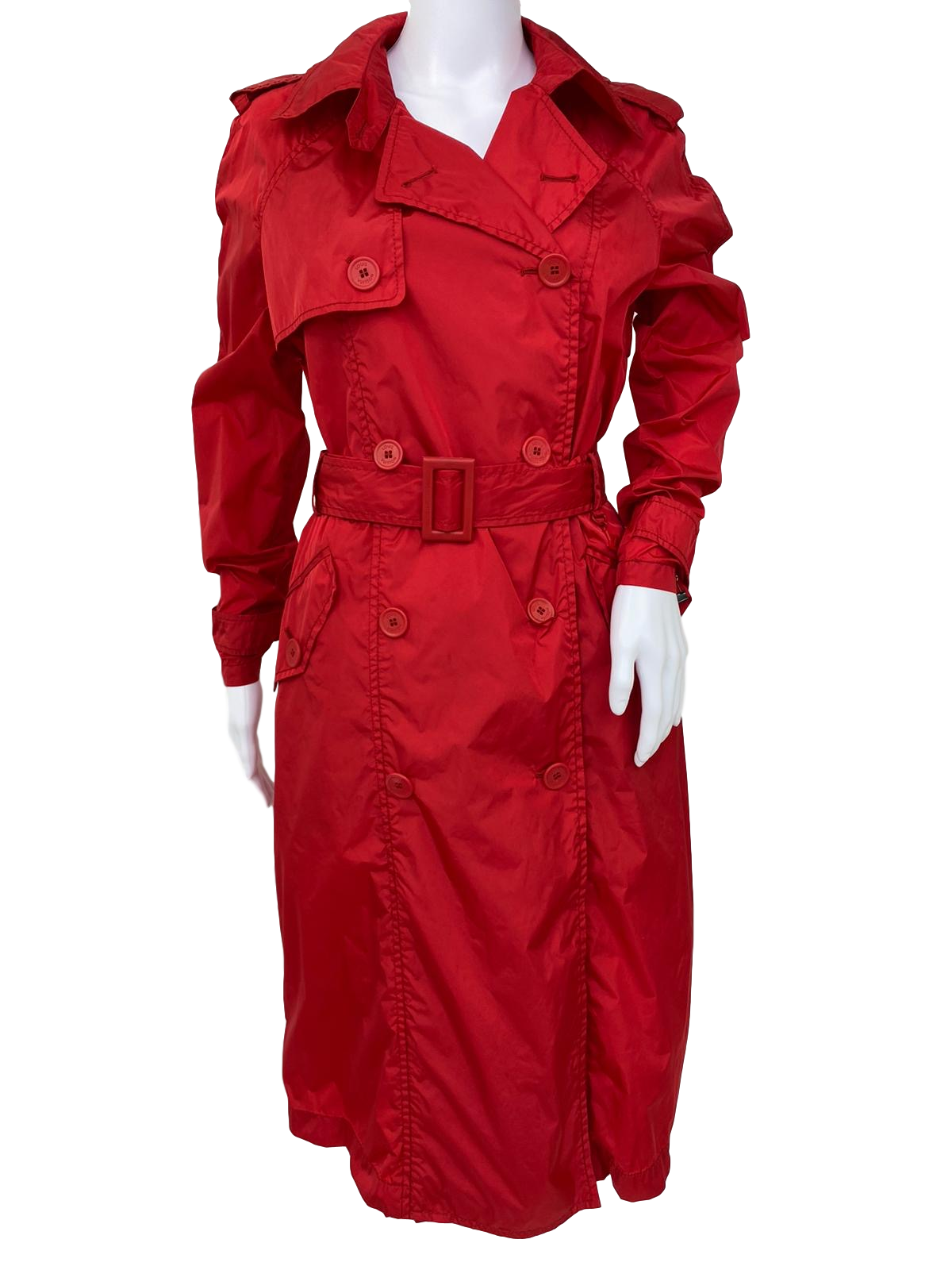 Louis Vuitton Women's Red Nylon Trench Coat – Luxuria & Co.