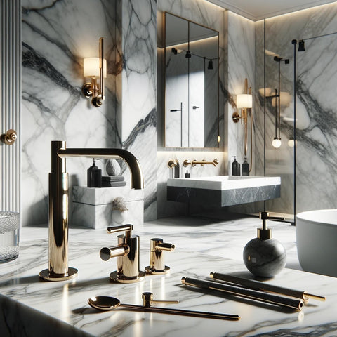 Complement Your Marble with Elegant Fixtures