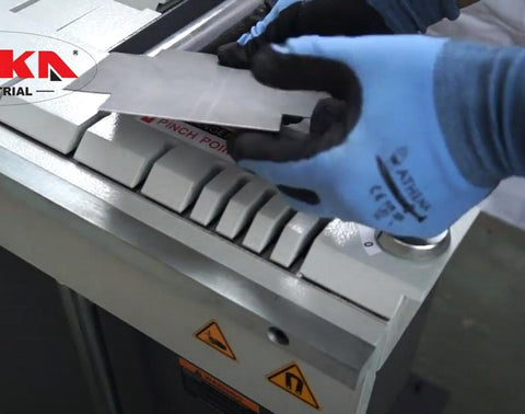 deburr the sheet metal before bending at magnetic sheet metal brake