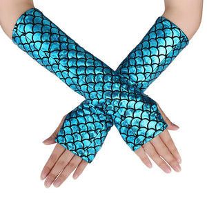 Women Mermaid Cosplay Gloves - 100 Unicorns