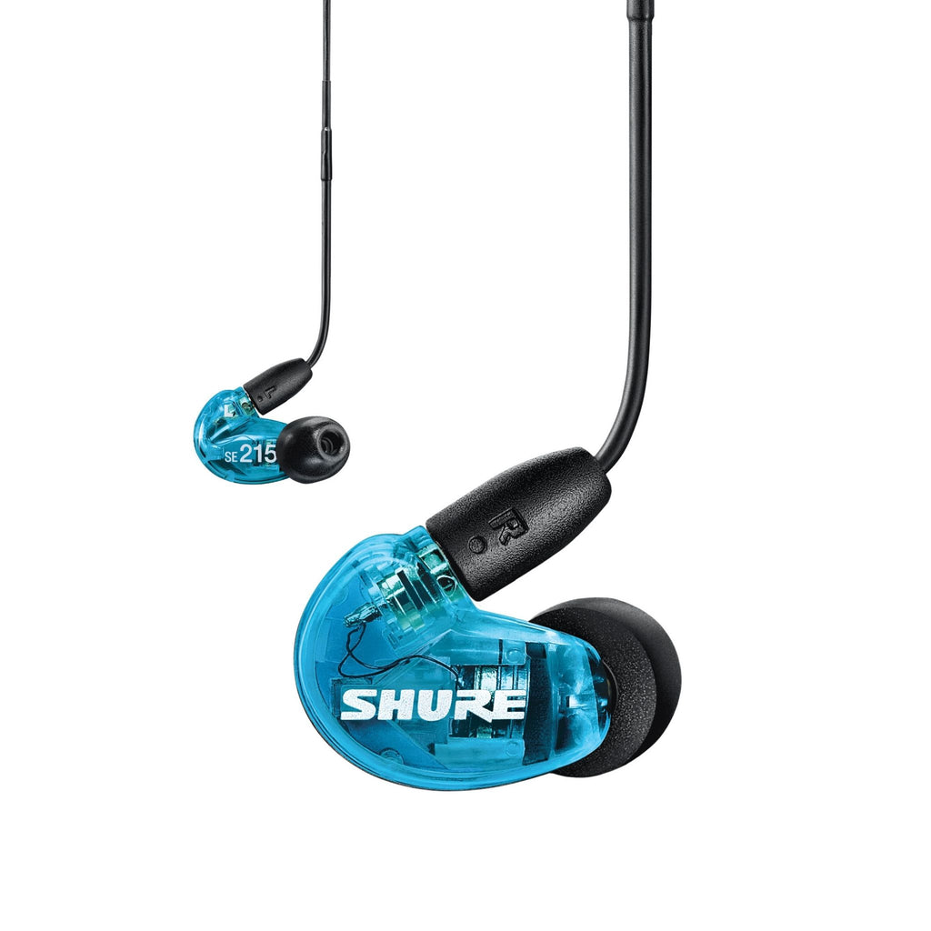  Shure SE215-CL Sound Isolating In Ear Stereo Earphones (Clear)  with 3 Pairs of Triple Flange Sleeves for Better Sound Isolation :  Electronics