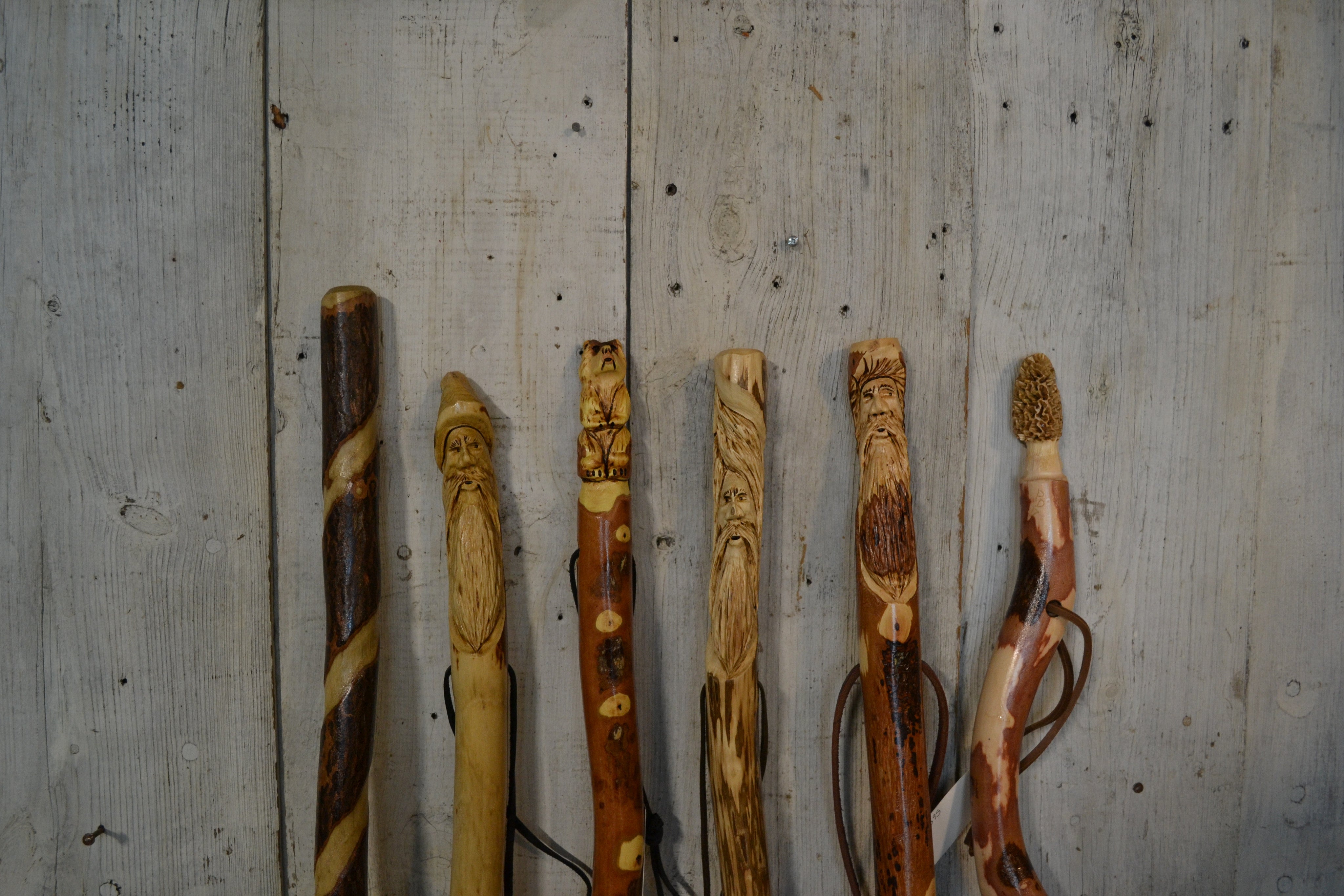 Awakening Bear Cane wood crafted hand carved Walking Stick