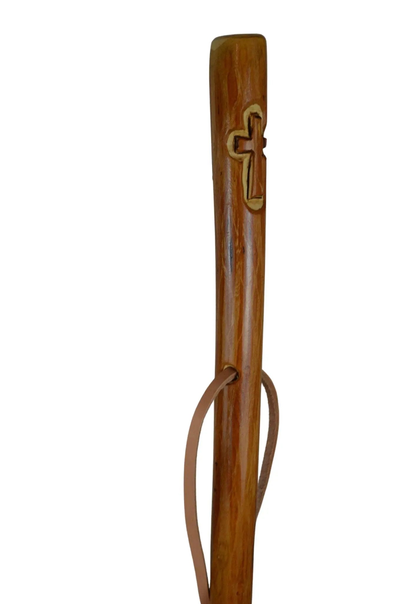 Hand Carved Christian Cross on Walking Stick, Staff, walkingstick, Kil ...