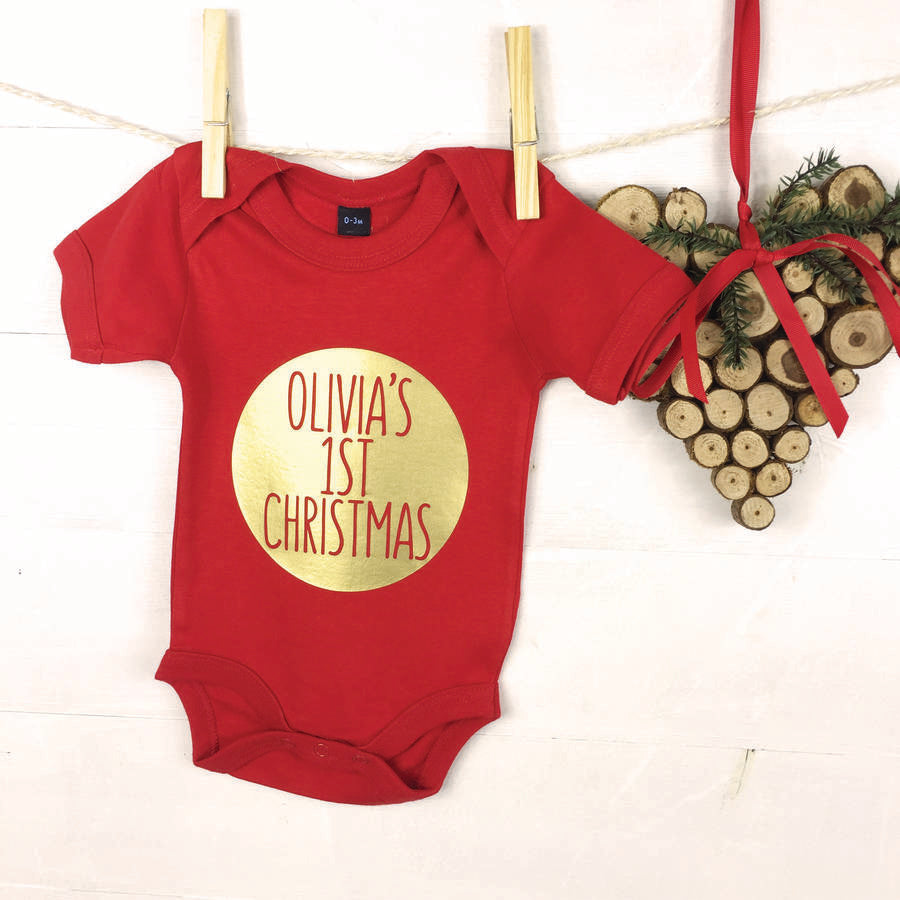 personalised my first christmas outfit