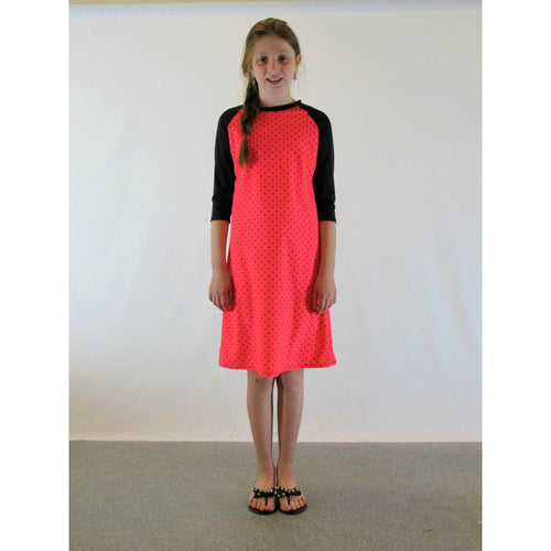 coral swim dress