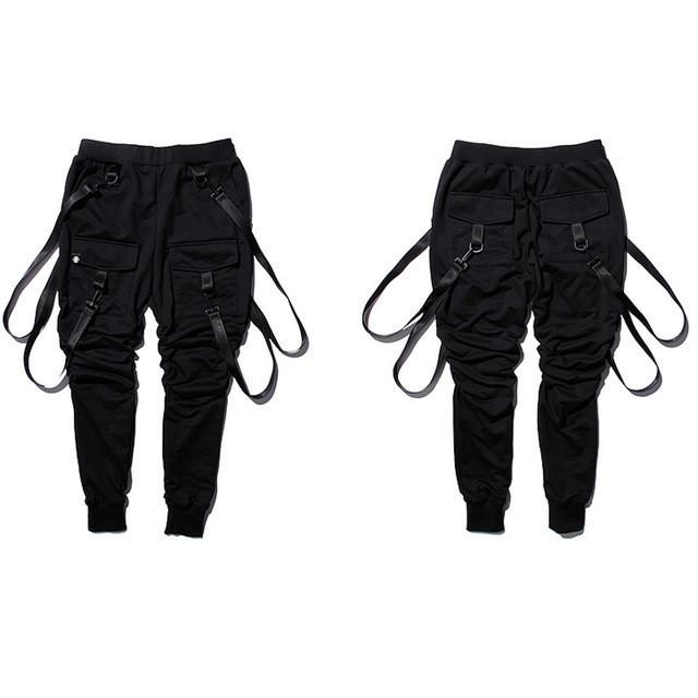 strapped cargo joggers