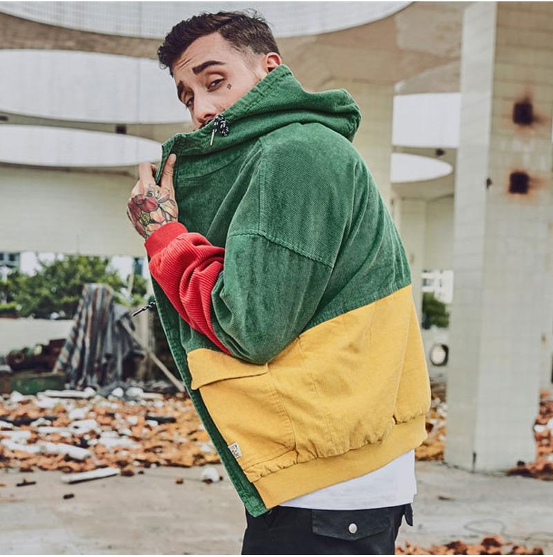 green yellow red hoodie