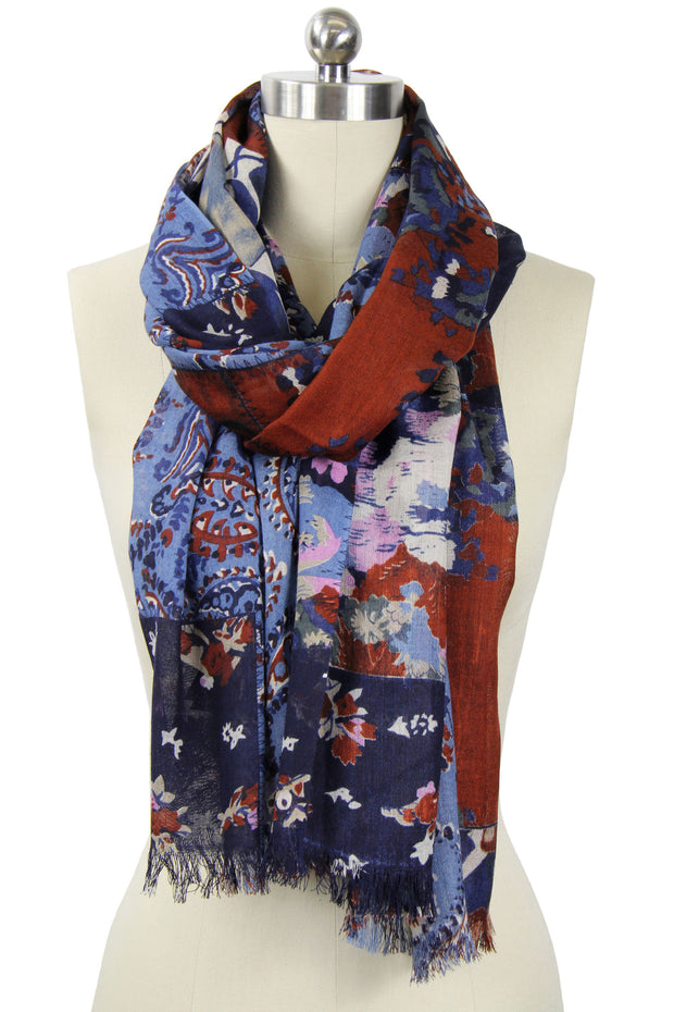 All Over Mixed Print Scarf