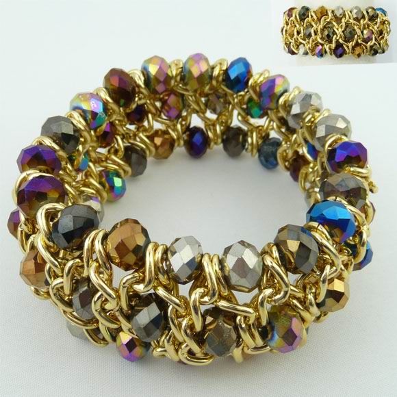 Multi Color Chain Bracelet