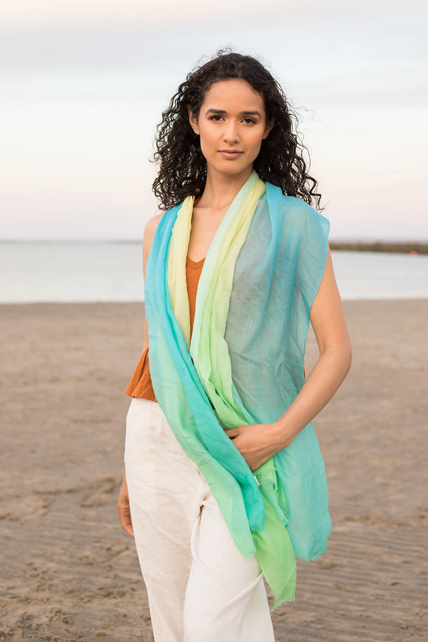 Saachi Eyelash Fringed Cashmere & Silk-Blend Scarf