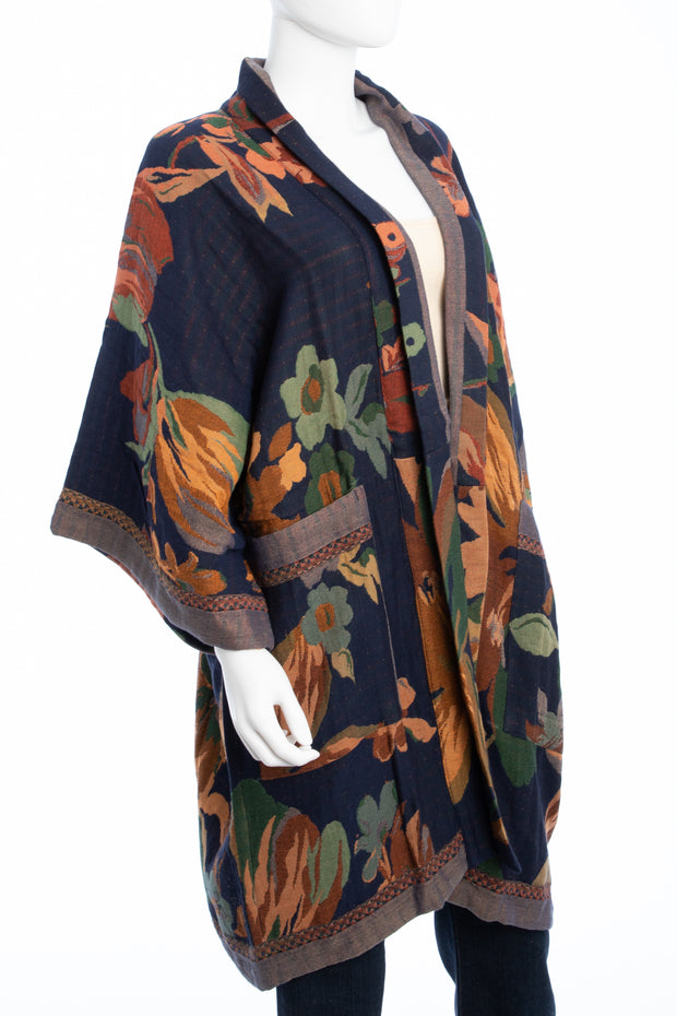 J.Jill ~ XL ~ NEW Luxurious Pure Jill Kantha-Stitched Kimono Jacket ~ NWT  (1C6) 