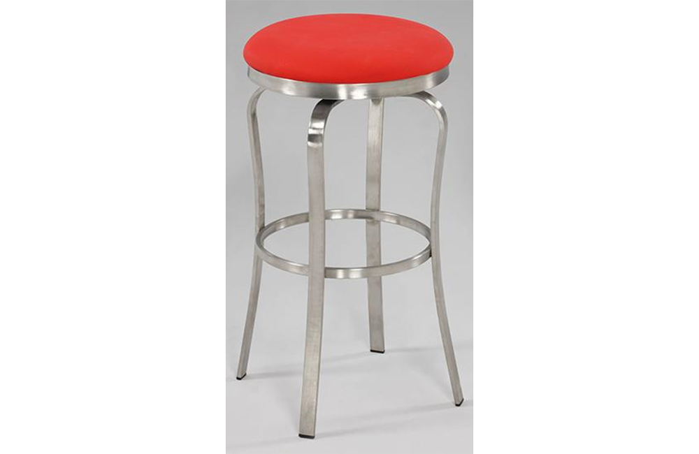 Emma Modern Backless Barstool Red
